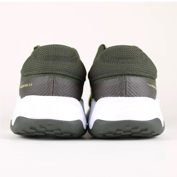 Nike Renew Ride 3 Men's Road Running Sequoia/yellow strike-alligator Size 10 - Picture 3 of 7